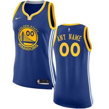 Womens Customized Golden State Warriors Royal Blue Icon Edition Nike NBA Road Jersey->customized nba jersey->Custom Jersey